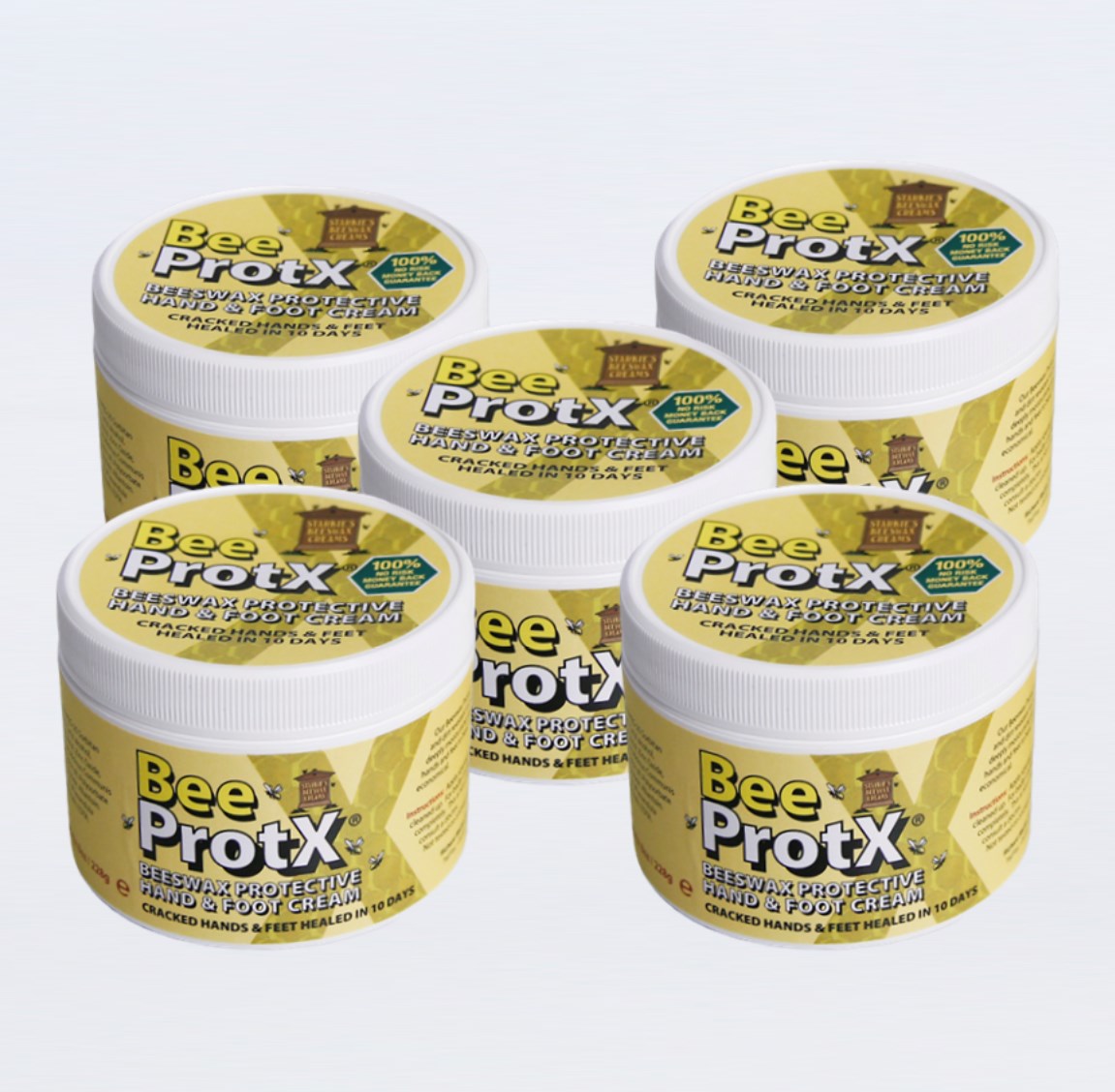 Set of 5 BeeProtx Hand & Foot Cream Tubs