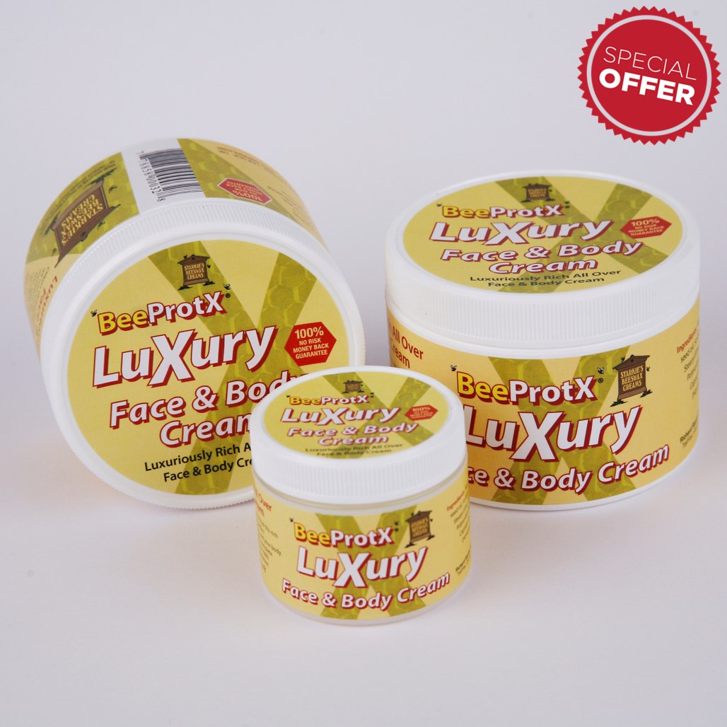 Set of 3 BeeProtX Luxury Face and Body Cream Tubs