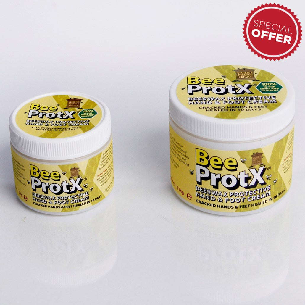 Set of 2 BeeProtX Hand & Foot Cream Tubs