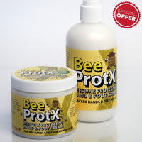 Set of BeeProtX Hand & Foot Cream Tub and Pumper